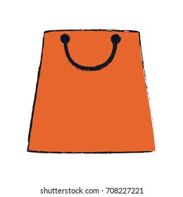 Isolated shopping bag design