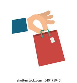 Isolated shopping bag icon vector illustration graphic design