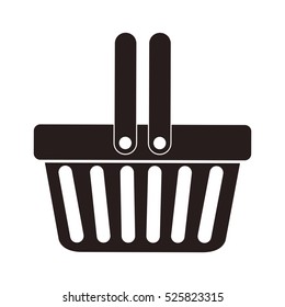 Isolated shopping basket design