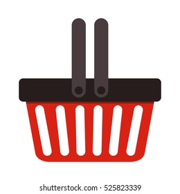 Isolated shopping basket design