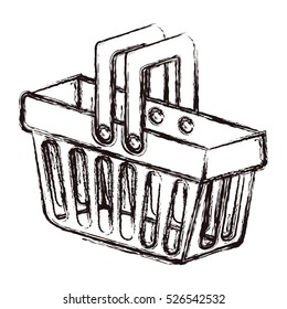 Isolated shopping basket design