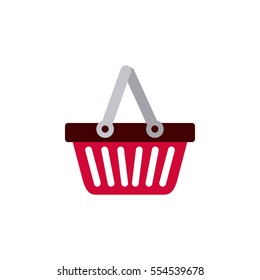 Isolated shopping basket design