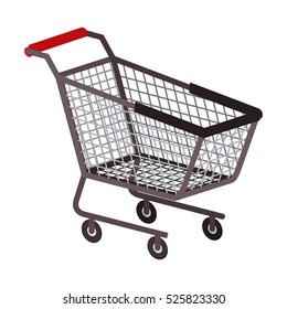 Isolated shopping card design