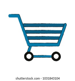 Isolated shopping cart design