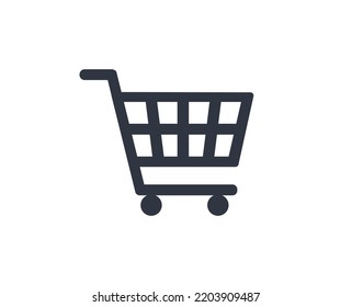 Isolated shopping cart icon. Concept of online store