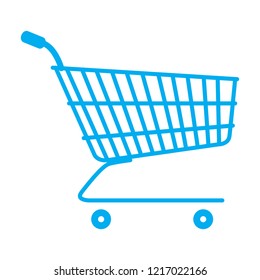 Isolated shopping cart icon. Vector illustration design