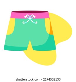 Isolated short picture beach vector illustration