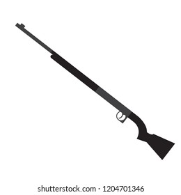 Isolated shotgun icon silhouette. Vector illustration design