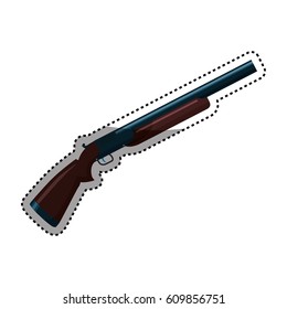Isolated shotgun weapon vector illustration graphic design