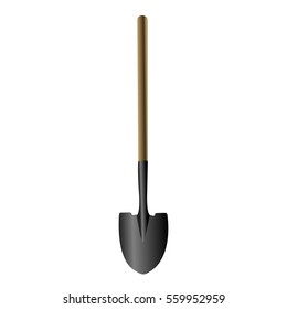 Isolated shovel icon on a white background, Vector illustration