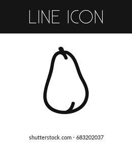 Isolated Shrub Outline. Evergreen Vector Element Can Be Used For Avocado, Evergreen, Laurels Design Concept.