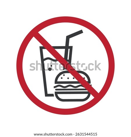 Isolated sign outside food and drinks is not allowed for the cleanliness and quality control of our restaurant, food court, and eateries.