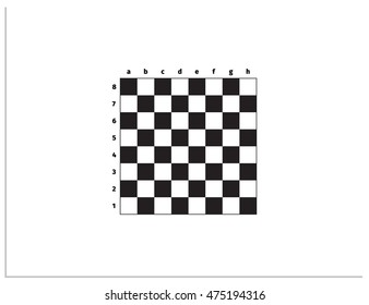 Isolated sign symbol of chessboard. Vector Illustration of a flat design.