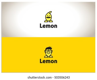 Isolated sign symbol for companies related to computers, networks or other technological directions. Young man symbolizes the young company, adult mustachioed man symbolizes a experienced company.