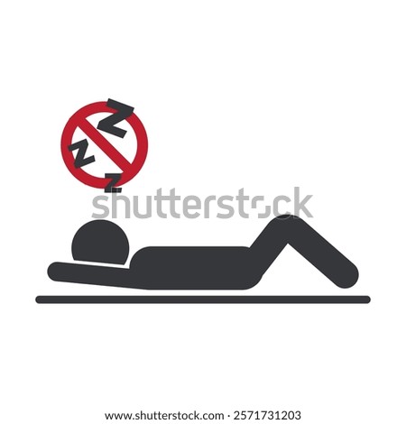 Isolated sign warning 'Do Not Lying and Sleep' to ensure order and comfort in area.