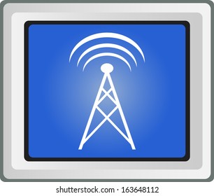 Isolated signal icon