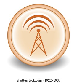 Isolated signal icon