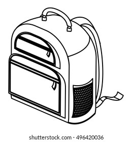 Isolated and silhouette bag design