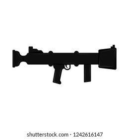 Isolated silhouette of a bazookaS. Vector illustration design
