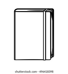 Isolated and silhouette book design