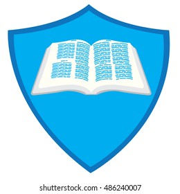 Isolated silhouette of a book, Vector illustration