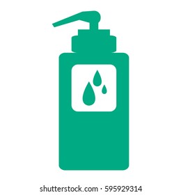 Isolated silhouette of a cream bottle, Vector illustration