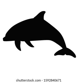 Dolphin Silhouette Images, Stock Photos & Vectors | Shutterstock