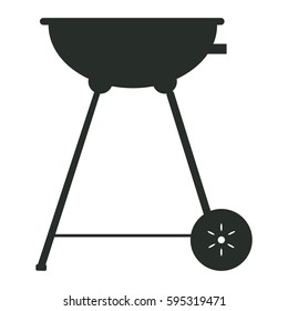 Isolated silhouette of a grill, Vector illustration