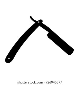 Isolated silhouette of a hipster blade, Vector illustration