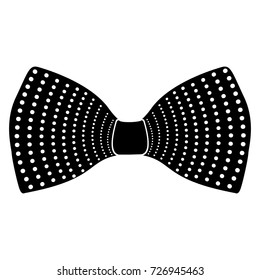 Isolated silhouette of a hipster bowtie, Vector illustration