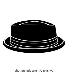 Isolated silhouette of a hipster hat, Vector illustration