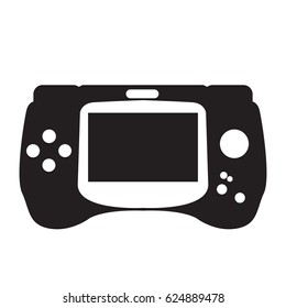 Isolated silhouette of a joystick, Vector illustration