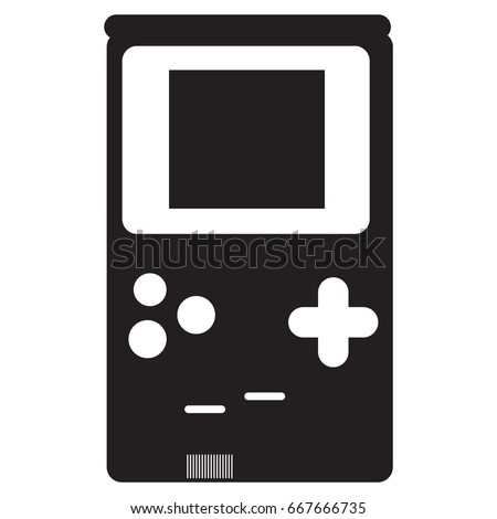 Isolated silhouette of a joystick, Vector illustration