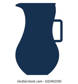 Isolated silhouette of a juice jar, Vector illustration