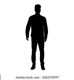  isolated silhouette male