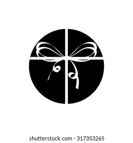 Isolated silhouette of an object on a white background for valentine's day
