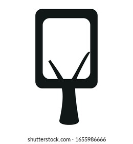 Isolated silhouette of a tree - Vector illustration