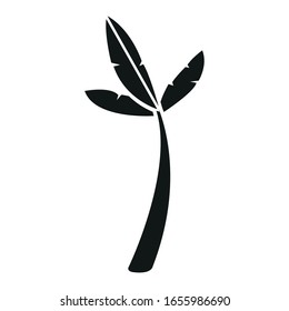 Isolierte Silhouette eines Baumes - Vektorillustration