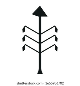 Silueta aislada de un árbol - Ilustración vectorial