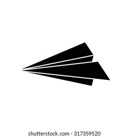 Isolated silhouetted icon of a school supply on a white background