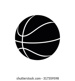 Isolated silhouetted icon of a school supply on a white background