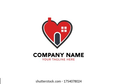 Isolated simple Construction Logo Template in black and red color for your company, real estate, building company, construction working, and many more