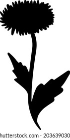Einzeln handgezeichnet, schwarze Blumen Elemente. Vektorgrafik. Drucken. 