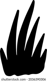 Flores negras aisladas y simples a mano. Ilustración vectorial. Imprimir. 