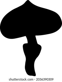 Isolated simple hand drawn black flowers elements. Vector illustration. Print. 