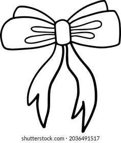 Isolated simple hand drawn black New Year and Christmas elements. Vector illustration. Print. 
