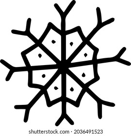 Einzeln handgezeichnet schwarze Silvester und Weihnachtselemente. Vektorgrafik. Drucken. 
