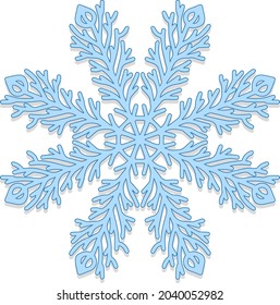 Elementos aislados de copos de nieve dibujados a mano para crear diseños textiles, postales, calendarios, marcos fotográficos. Ilustración vectorial.