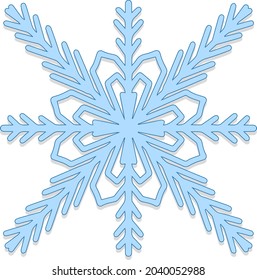 Elementos aislados de copos de nieve dibujados a mano para crear diseños textiles, postales, calendarios, marcos fotográficos. Ilustración vectorial.