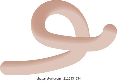  3D-Spirale einzeln mit Farbverlauf